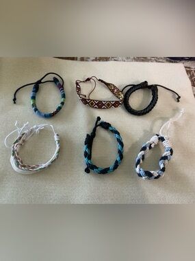 Multi-Color Women’s Braided Friendship Bracelets
